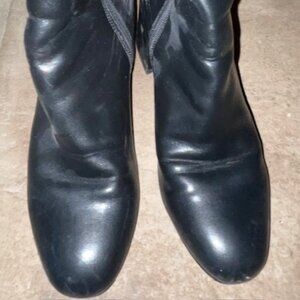 Classic Black Heeled Boots - Women's size 9 / 40